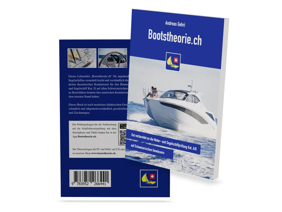 Theoriebuch Bootstheorie.ch f&uuml;r die Bootspr&uuml;fung Motor- und Segelschiff Kat. A & D