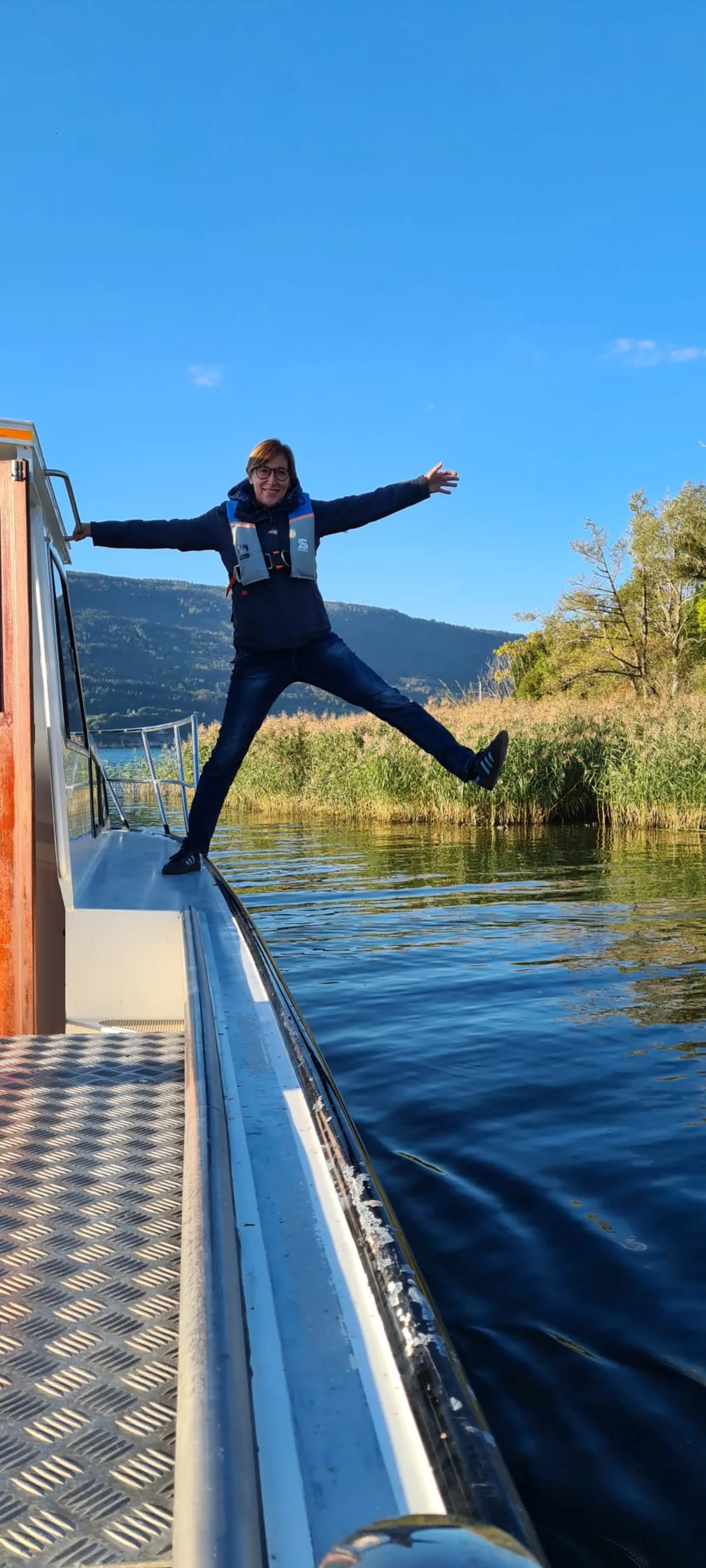 Endlich geschafft Karin, Bootsfahrschule Thunersee - Motorbootfahrschule Thunersee.