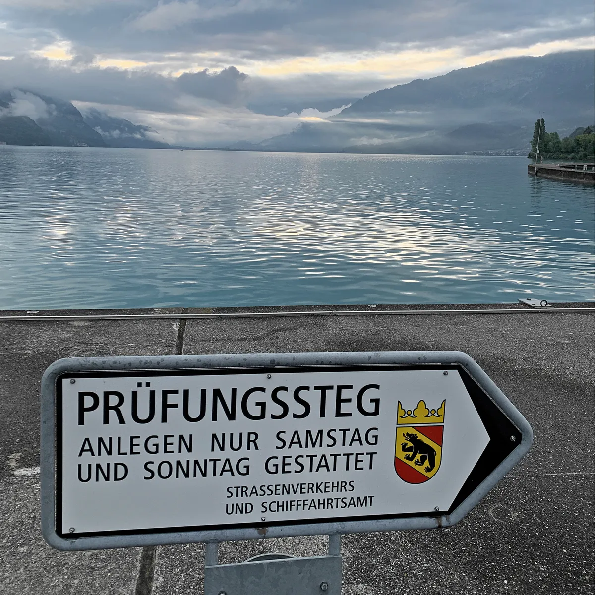 4 Tage vor der praktischen Bootspr&uuml;fung am Thunersee