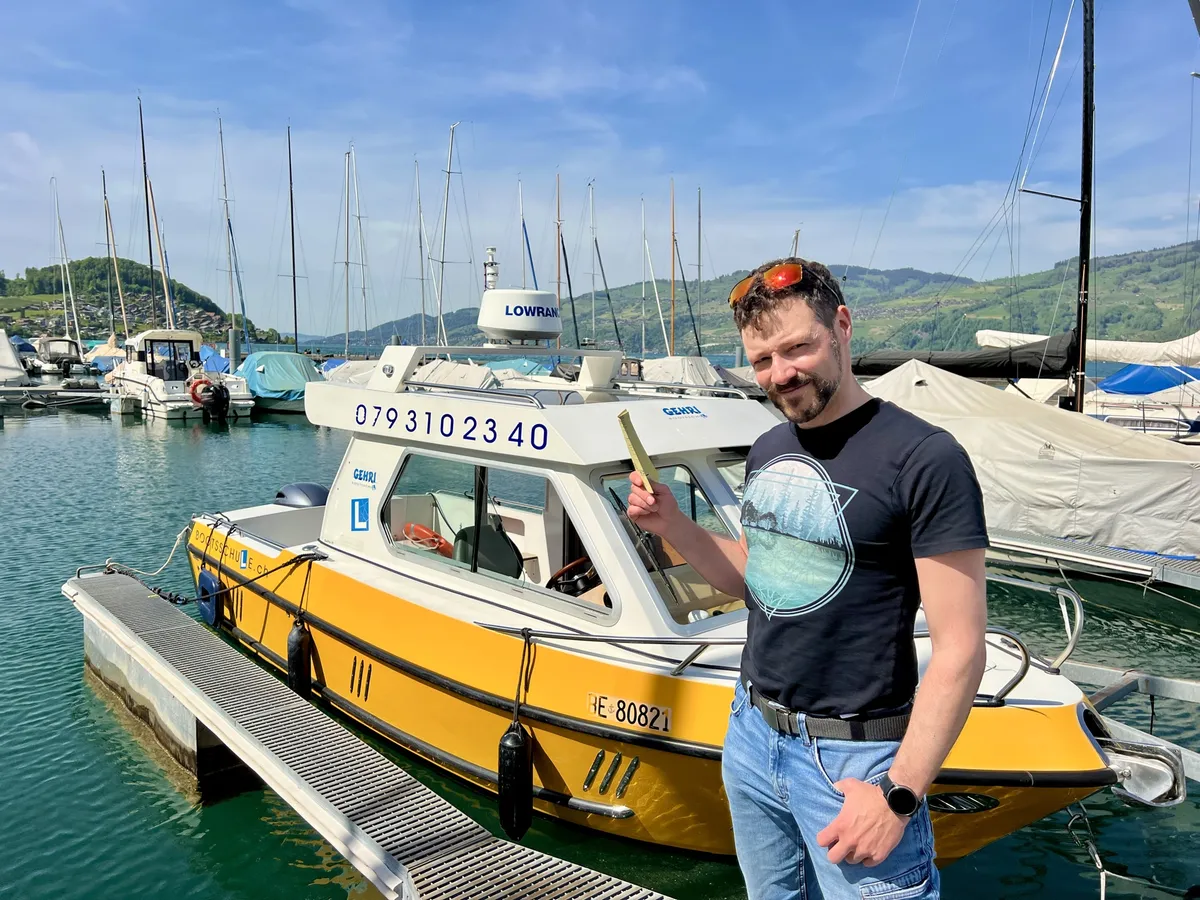 Die Motorbootpr&uuml;fung f&uuml;r Motorboot Kat. A am Thunersee bestanden.
