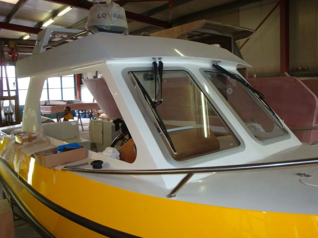Schulschiff im Bau f&uuml;r die Bootspr&uuml;fung Motorboot Kat. A am Thunersee
