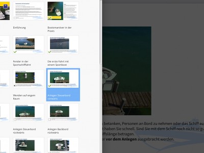 Praxis mit Hafenmanöver nach der Sportbootführerprüfung. Schritt für Schritt wird das Manövrieren mit einem Sportboot mit Z-Antrieb praxisorientiert und leicht verständlich erklärt. Vorschau