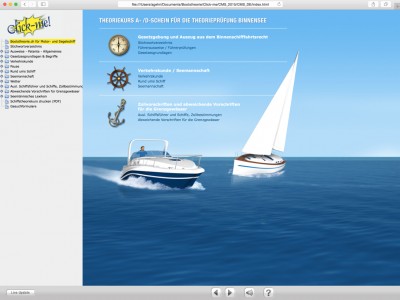 CD Click-me! Schiffstheoriekurs zur Vorbereitung auf die theoretische Bootsprüfung Motorboot Kat. A und Segelschiff Kat. D auf allen schweizerischen Gewässern. Vorschau