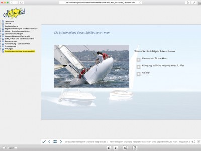 CD Click-me! Schiffstheoriekurs zur Vorbereitung auf die theoretische Bootsprüfung Motorboot Kat. A und Segelschiff Kat. D auf allen schweizerischen Gewässern. Vorschau