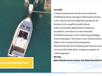 Zehn Tutorials von Hafenmanöver mit dem Motorboot für gekonntes und sicheres manövrieren in Hafenanlagen erklärt vom Bootsfahrlehrer Andreas Gehri Vorschau