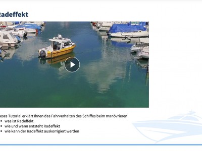 Gekonnt und sicher mit dem Motorboot manövrieren lernen Sie mit den Zehn Tutorial's mit gefilmten Hafenmanöver aus der Vogelperspektive, Schritt für Schritt erklärt von Bootsfahrlehrer Andreas Gehri. Vorschau